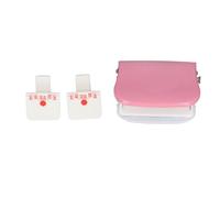 6 Hole Punch for Loose Leaf Paper, 5 Sheets Capacity Paper Puncher with Positioning Ruler for A4 A5 B5, 5.5mm Hole Diameter Alloy Steel Hole Punch with Customizable (Pink)