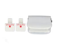 6 Hole Punch for Loose Leaf Paper, 5 Sheets Capacity Paper Puncher with Positioning Rulers for A4 A5 B5, 5.5mm Hole Diameter Alloy Steel Hole Punch with Customizable (White)