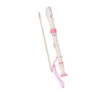 6 Hole Recorder (Pink) German Style Alto (Key Of F) Beginner Instrument Recorder