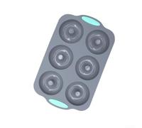 6-Hole Silicone For Mold with Wreath Shape for Ice Cubes, Baking, Soap, and Creative Culinary Uses, Flexible Material Ensures Easy Release (A)