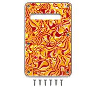 6 Hole Strat Guitar Back Plate Tremolo Cover Backplate for Fender USA/Mexican Standard Stratocaster (Red Shell)