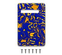 6 Hole Strat Guitar Back Plate Tremolo Cover Backplate for Fender USA/Mexican Standard Stratocaster (Blue Shell)
