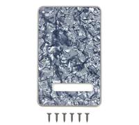 6 Hole Strat Guitar Back Plate Tremolo Cover Backplate for Fender USA/Mexican Standard Stratocaster (Gray Pear)