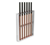 6-hole Wall-mounted Cue Holder Freestanding Design,Holds 6 Cues,No Assembly Required,Suitable for Billiard Rooms and Bars