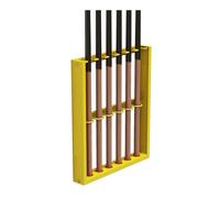 6-hole Wall-mounted Cue Holder Freestanding Design,Holds 6 Cues,No Assembly Required,Suitable for Billiard Rooms and Bars