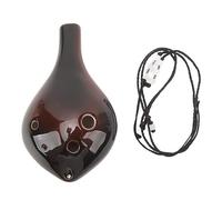 6 Holes Alto Tone C Ocarina Flute with Rope Comfortable Grip Sensitive Pronunciation Ceramic Ocarina for Instrument Beginner