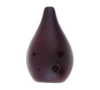6 Holes Alto Tone F Ocarina Ceramic Black Pottery Smoky Glaze Flute Instruments For Professional Performance Instruments