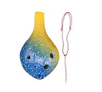 6 Holes Ceramic Ocarina Alto C Musical Instrument For Music Lover And Learner Ocarina Instrument For Beginner Students (Color : Yellow)