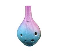 6 Holes Ceramic Ocarina Alto C Musical Instrument Ocarina Instrument For Beginner Students (Color : Purple)