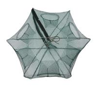 6 Holes Fishing Net, Fishing Bait Trap Quickly Opened Fishing Bait Traps Minnow Traps for Bait Fish Crawfish Trap Fishing Net Trap with Collapsible Cast Net for Fish Lobster