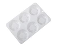 6 Holes Flexible Silicone Baking Molds Mountain Shape Chocolate Mold Silicone Texture Suitable for Pastries Creative Baking Mold