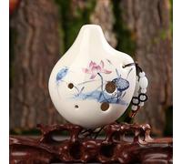 6 Holes Ocarina for Beginners Handmade Colorful Painting Baritone Chinese Style Adults Gifts Musical Instruments (Color : C)