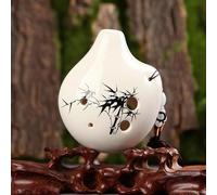 6 Holes Ocarina for Beginners Handmade Colorful Painting Baritone Chinese Style Adults Gifts Musical Instruments (Color : D)