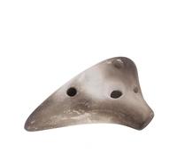 6 Holes Ocarina Soprano Tone C Clay Smoked Surface Flute Instrument With Hang Rope