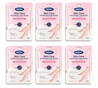 6 Hydrating Foot Mask Socks for Dry Cracked Feet, Restoring & Moisturising Socks with Avocado, Milk Niacinamide, Feet Masks for Women & Men Foot Care Cracked Heel Repair (6X Nourishing & Repair)