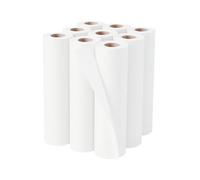 6 Hygiene White Roll for Professional Use. Disposable & Easy to Set Up Sanitary Solution. Medical & Beauty Environments. 40 m Tear Off White Couch Roll, Individually Wrapped Paper Roll (6)