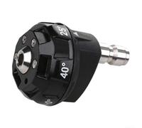 6-in-1 Adjustable Metal Nozzle Connector High Pressure 62.5x50mm Black | Quick hose attachment for gardening and lawn care Multi-setting spray for irrigation and washing Portable size for
