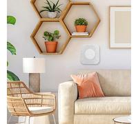 6-in-1 Air Quality for Home: Pm2.5 Humidity Detector Having Voice Control (Alexa/) 2.4ghz Wall-mountable Desktop Unit(B)