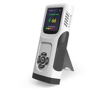 6-in-1 Air Quality Monitor Indoor CO2 Meter, 3000mAh Rechargeable Home AQI TVOC Air Quality Tester Particle Counter PM2.5 PM10 Air Quality Monitor with Graph, Outdoor LED Screen Air Quality Monitor