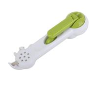 6 in 1 Can Opener ABS Ergonomic Light Weight Function Kitchen Tool Easy to Hang You Make The World A Better Place (Green, 20CM)
