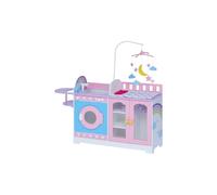 6-in-1 Changing Station for Baby Dolls, Kids Doll Accessories, Pink/Purple Teamson Kids Pink One Size