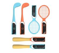 6-in-1 Compatible with Switch 2/1/OLED Switch Sports Accessories Bundle: with Storage Bag, Anti-ejection Design, Compatible with Nintendo Switch/Console & Joy-con for Double Player