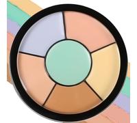 6-In-1 Cream Concealer And Contour Palette,Color Corrector Makeup,Dark Circle Colour Corrector,Smooth Blend Finish,Waterproof And Long-Lasting Formula For Blemishes,Dark Circles,Redness,Brighten