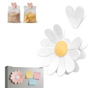 6-in-1 Daisy Flower Magnetic Clip Set - Detachable Petal Bag Clips with Strong Magnet, Reusable Food Sealer for Chips, Snacks, Coffee, Multifunctional Office & Kitchen Organizer