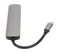 6 in 1 Docking Station, Type C to HD Multimedia Interface, USB3.0 USB2.0 Expansion Dock, Aluminum Alloy Shell with Fast Heat Dissipation, 4K HD 3D Visual Effect, for All Type C Cha