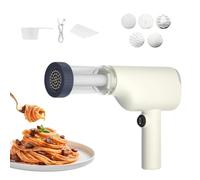 6-in-1 Electric Pasta Machine Portable Handheld Wireless Press Multi-Purpose Kitchen Tools for Idiyappam, Pasta and Homemade Noodles