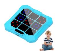 6-in-1 Electronic Tic Tac Toe Game, Rechargeable Handheld Noughts and Crosses Electronic Game with Silent Mode, Portable Travel Tic Tac Toe for Kids & Adults, Educational Strategy Puzzle Toy (Blue)
