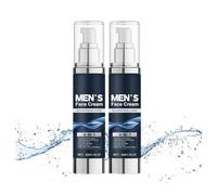 6 in 1 Face Cream for Men - Anti Aging Men’s Moisturizer with Hyaluronic Acid, For Deep Hydration All Day, Reduce the Looking Of Eye Bags Dark Circles and Puffiness, For Daily Skin Care (2PCS)