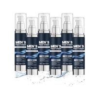 6 in 1 Face Cream for Men - Anti Aging Men’s Moisturizer with Hyaluronic Acid, For Deep Hydration All Day, Reduce the Looking Of Eye Bags Dark Circles and Puffiness, For Daily Skin Care (6PCS)