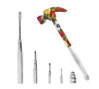 6 in 1 Flower Hammer & Screwdriver Tool, All In One Screwdriver Hammer Tools Set, Best Gift for Birthday Valentine's Mother's day Christmas Thanksgiving Halloween