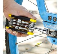 6 in 1 Folding Socket Wrench Set, 5-12mm Multi Functional Hex Spanner Repair Tool for Home, Automotive, and Outdoor Mechanical Maintenance