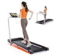 6 in 1 Folding Treadmill with 7% Incline, RUNIMON Walking Pad Treadmills for Home Foldable, 2.5HP Under Desk Running Pad Walk Pads Treadmill 1-12KM/H with LED Display, Magnetic Remote&APP Control