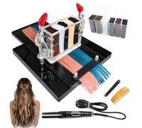 6 in 1 Hair Extension Machine Kit for I-Tip K-Tip Real | Heats to 260°C, 6 Boxes Keratin Mini Glue Sticks, Hair Mini Keratin Bonding For DIY Salon
