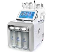 6 In 1 Hydrogen Oxygen Facial Care Machine with Led Display, Multifunctional Aqua Facial Machine for Skin Cleaning Caring, Hydrogen Oxygen Facial Machine for Skin Care for Home Salon Spa