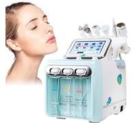 6-in-1 Hydrogen Oxygen Facial Machine - Professional Hydrodermabrasion Device for Deep Cleansing & Skin Tightening, Portable Bubble Facial Care System