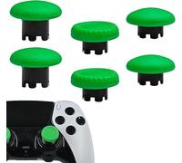 6 in 1 Interchangeable Thumbsticks for PS5 Dualsense Edge Controller,Thumbsticks Analog Joysticks Kits,Replacement Joysticks Parts for PS5 Dualsense Edge Controller(Green)