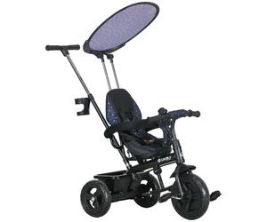 6-in-1 Kids Ride-On Toy with Removable Push Handle, Blue, Age 1.5+ Years Old