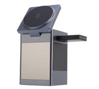 6 in 1 Magnetic Wireless Charging Station, 15W Fast Charger for Phone Earphone Watch with 5.3 360° Rotation LED Display