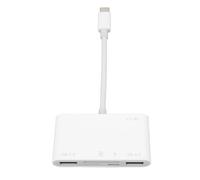 6 in 1 Memory Card Reader, USB C Smart Card Adapter, High Speed USB 3.0 Data Transfer with Multiple Ports, Plug and Play Storage Card Reader for Photography, Phones, Laptops, Compu