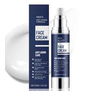 6 in 1 Mens Face Cream & Moisturiser - Anti Aging Face Cream - Skin Tightening Formula Reduces Fine Lines Wrinkles Eye Bags, Firms & Soothes After Shave Lotion for Men with Collagen Hyaluronic Acid