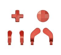 6 in 1 Metal D-Pads and Trigger Paddles for Xbox One Elite Controller Series 2, Replacement Metal Paddles and Interchangeable Pads for Controller Accessories (Red)