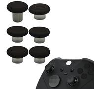 6 in 1 Metal Thumbsticks Replacement for Xbox Elite Series 2 Controller,Swap Magnetic Joysticks for Xbox One Elite 2 Core Controller Replacement Parts for Xbox Elite Controller(Black)