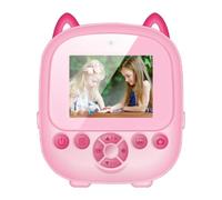 6 In 1 Mini Instant Print Camera, Wireless Thermal Print Camera with Type-C Rechargeable HD Photo Printing for Christmas Birthday Gifts-Pink 32GB