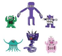 6-in-1 Monsters Collection with Pink Pig, Purple Snake 363 Pieces MOC Build for Age 18+