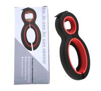 6-in-1 Multi Bottle Opener, Jar Openers Can Beer Opener Soda Cap Lifter & Twist-Off Lid Remover Tool for Weak Hands Chef Senior-Friendly Kitchen Gadgets Gift (Black & Red)