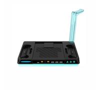 6-in-1 Multi-Functional Charging Dock for Steam Machine with 3-Speed Cooling Fan RGB Lights 2 Controller Chargers USB Hub Headphone Stand